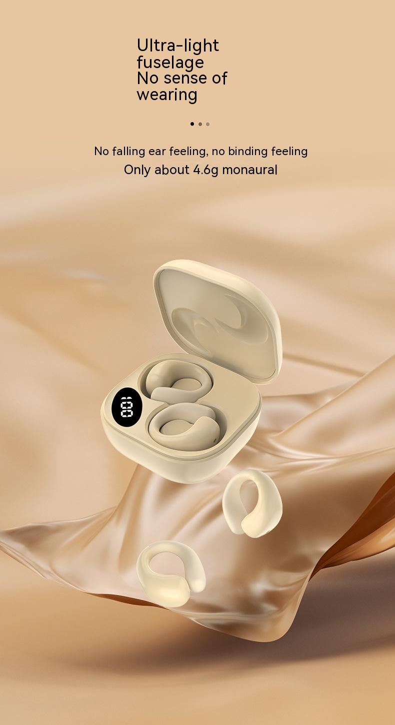 Clip-On Bluetooth Earbuds – Stylish, Secure, & Visible Battery