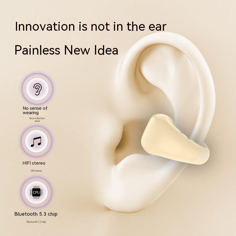 Clip-On Bluetooth Earbuds – Stylish, Secure, & Visible Battery