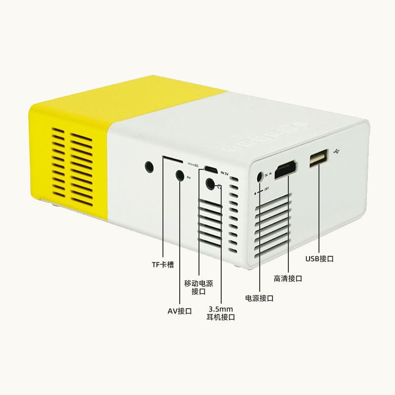 Mini LED Projector YG-300 – Travel-Friendly & Fun